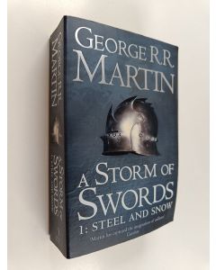 Kirjailijan George R. R. Martin käytetty kirja A storm of swords 1: Steel and snow