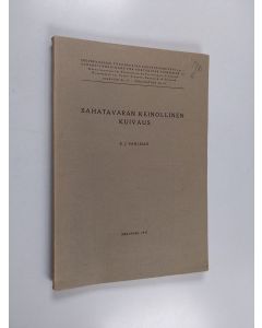 Kirjailijan E. J. Sahlman käytetty kirja Sahatavaran keinollinen kuivaus