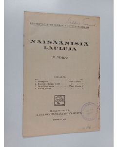 käytetty teos Naisäänisiä lauluja 31. vihko