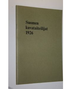 käytetty teos Suomen kuvataiteilijat 1926 (valokopio)