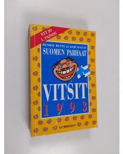 Kirjailijan Henrik Muste käytetty kirja Suomen parhaat vitsit 1993