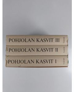Kirjailijan C. A. M. Lindman käytetty kirja Pohjolan kasvit 1-3