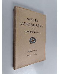 Kirjailijan Arne Grönberg käytetty kirja Svenska kamratförbundet vid Statsjärnvägarna 1908-1933 - historik