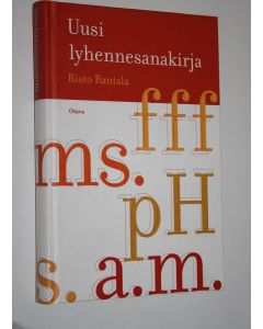 Kirjailijan Risto Rantala käytetty kirja Uusi lyhennesanakirja (ERINOMAINEN)