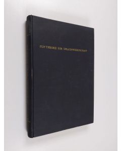 Kirjailijan Peter Hartmann käytetty kirja Zur Theorie der Sprachwissenschaft