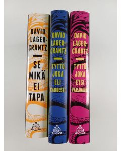 Kirjailijan David Lagercrantz käytetty kirja David Lagercrantz -setti : Se mikä ei tapa ; Tyttö joka etsi varoaan ; Tyttö joka eli kahdesti (jatko-osat Millennium-sarjalle) (3 kirjaa)