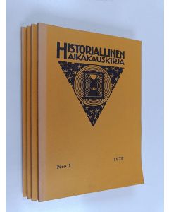 käytetty kirja Historiallinen aikakauskirja vuosikerta 1978 (1-4)