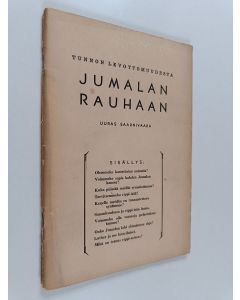 Kirjailijan Uuras Saarnivaara käytetty teos Tunnon levottomuudesta Jumalan rauhaan