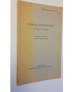 käytetty kirja Pohjalaismurteet : kielennäytteitä