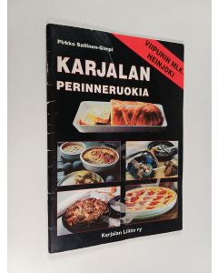 Kirjailijan Pirkko Sallinen-Gimpl käytetty teos Karjalan perinneruoka [Viipurin mlk, Heinjoki]