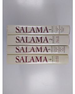 Kirjailijan Hannu Salama käytetty kirja Romaanit 1-4 : Se tavallinen tarina ; Juhannustanssit ; Tapausten kulku ; Minä, Olli ja Orvokki ; Joulukuun kuudes ; Lokakuun päiviä ; Vuosi elämästäni ; Siinä näkijä missä tekijä
