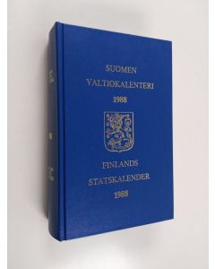 käytetty kirja Suomen valtiokalenteri 1988 = Finlands statskalender 1988