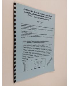 Kirjailijan Pekka T. Laakso käytetty teos Le Chatelier-Braunin periaate, kemiallinen tasapaino, yhteiskunnallinen tasa-arvo ja Pierre Curien symmetriaperiaate