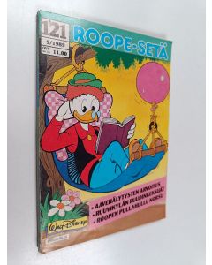Kirjailijan Walt Disney käytetty kirja Roope-setä 9/1989