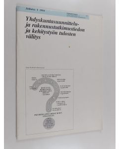 Kirjailijan Anne Kauhanen-Simanainen käytetty teos Yhdyskuntasuunnittelu- ja rakennustutkimustiedon ja kehitystyön tulosten välitys