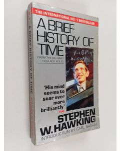 Kirjailijan Stephen Hawking käytetty kirja The illustrated A brief history of time : from the Big Bang to black holes