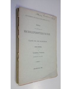 Kirjailijan Enzio Reuter käytetty kirja Bidrag till kännedomen om microlepidopter-faunan i ålands och åbo skärgårdar 1-2