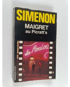 Kirjailijan Georges Simenon käytetty kirja Maigret au "Picratt's"