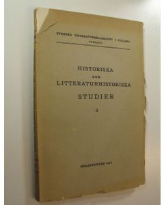 käytetty kirja Historiska och litteraturhistoriska studier 2