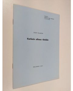 Kirjailijan Curt Olsson käytetty teos Korkein oikeus tänään