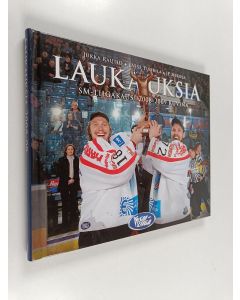 Kirjailijan Jukka Rautio & JP Mikola ym. käytetty kirja Laukauksia 2008-2009 : SM-Liigakausi 2008-2009 kuvina