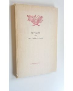 Kirjailijan Nils Nordqvist käytetty kirja Antikvan och Vetenskaperna : Svensk typografi omkring åren 1703, 1743 och 1783