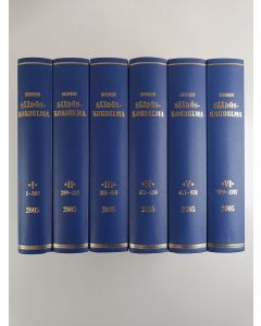 käytetty kirja Suomen säädöskokoelma 2005 1-6 (numerot 1-1287)