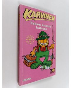 Kirjailijan Jim Davis käytetty kirja Karvinen Eskon kanssa kalassa