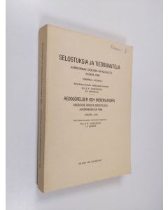 käytetty kirja Selostuksia ja tiedonantoja Korkeimman Oikeuden ratkaisuista vuonna 1984 Tammi-kesäkuu