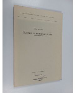 Kirjailijan Olavi Nuutinen käytetty kirja Suomen teonnimirakenteista