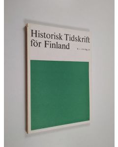 käytetty kirja Historisk tidskrift för Finland 4/1978