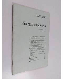 käytetty kirja Ornis Fennica Vol. 47 No 2/1970