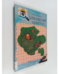 Kirjailijan Pekka Vähäkuopus käytetty kirja Salapoliisikerho Suurennuslasi & Luolasaaren arvoitus