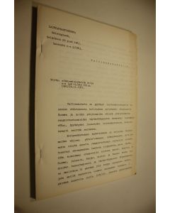 käytetty kirja Laintarkastuskunnan lausunto valtinoneuvostolle n:o 2/1963 (monistesarja)