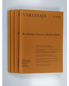 käytetty kirja Virittäjä vuosikerta 1974 : Kotikielen seuran aikakauslehti