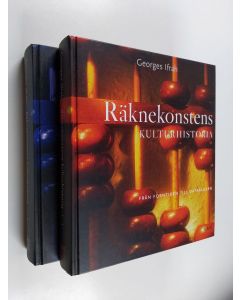 Kirjailijan Georges Ifrah käytetty kirja Räknekonstens kulturhistoria 1-2 : Från forntiden till dataåldern