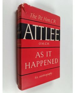 Kirjailijan Clement Richard Attlee käytetty kirja As it Happened