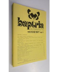 käytetty teos Baptria vol 2 (23) 1977 n:o 1-4: Suomen perhostutkijain seuran tiedotuslehti
