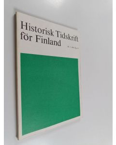 Kirjailijan Per Olof von Törne & Eric Gustav Anthoni käytetty kirja Historisk tidskrift för Finland