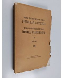 käytetty kirja Suomen kirkkohistoriallisen seuran pöytäkirjat liitteineen IX 1908-1909