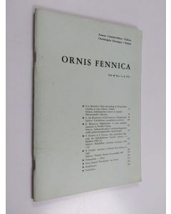 käytetty teos Ornis Fennica 3-4/1971 Vol 48