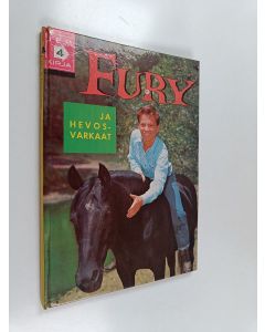 Kirjailijan Rene van Nerum käytetty kirja Fury ja hevosvarkaat