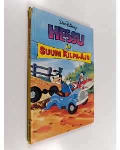 Kirjailijan Walt Disney käytetty kirja Hessu ja suuri kilpa-ajo