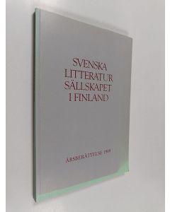 käytetty kirja Svenska litteratursällskapet i finland årsberättelse 1989
