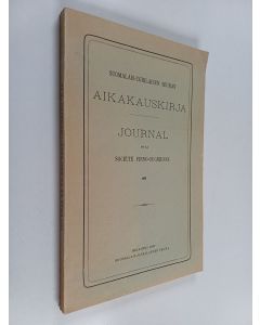 käytetty kirja Suomalais-ugrilaisen seuran aikakausikirja 68