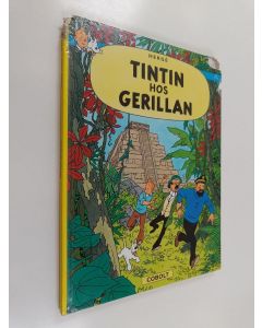 Kirjailijan Herge käytetty kirja Tintin hos gerillan