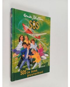 Kirjailijan Enid Blyton käytetty kirja SOS ja äreä puutarhuri