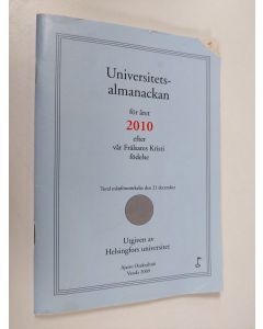 käytetty teos Universitets-almanackan för året 2010