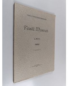 käytetty kirja Finskt museum 1960