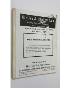 käytetty teos Weller & Dufty Ltd. - Tues & Wed. 13nd & 14rd November 1976 Sale Number 1120? : Arms and Armour sale